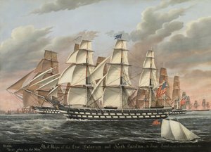 US Ships-of-the-Line、フリゲートデラウェア、ノースカロライナ、ブランディワイン、コンステレーション、1848